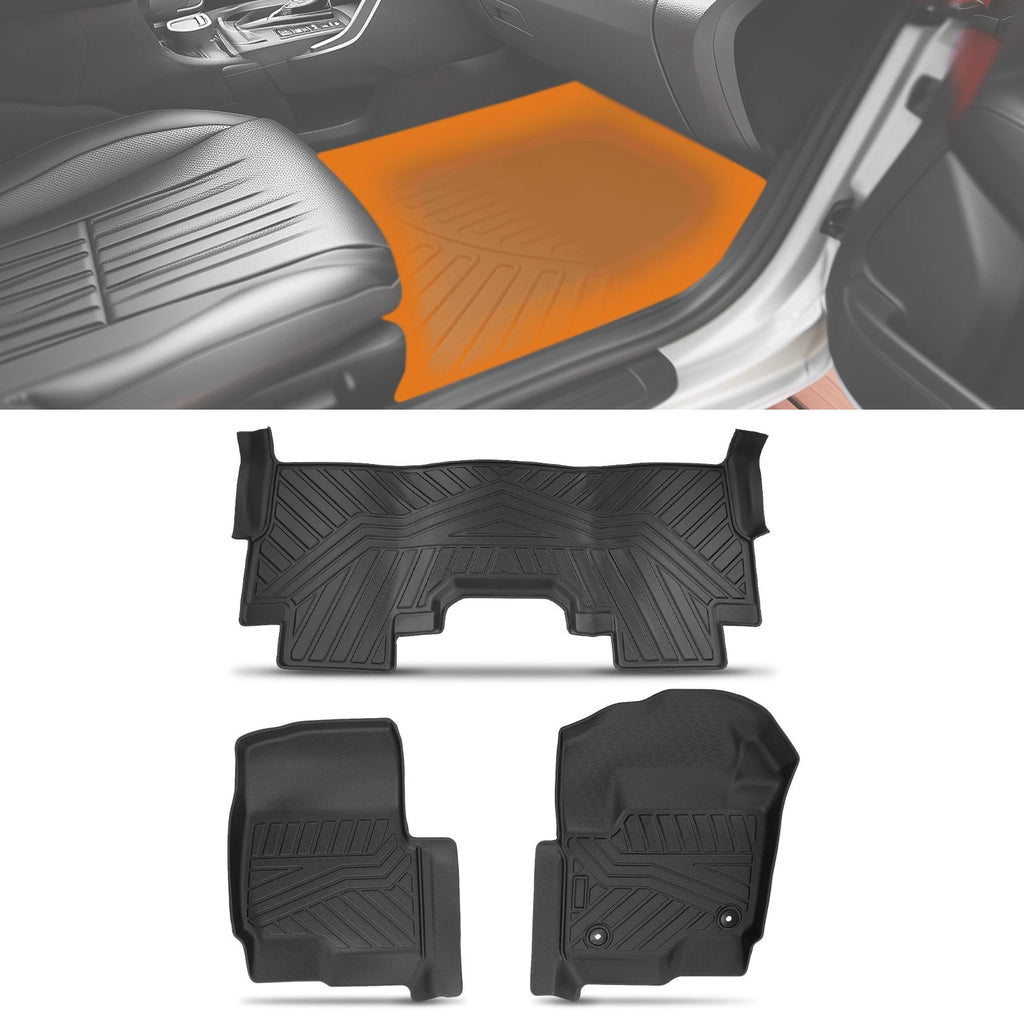 Set of 4 All-Weather Floor Mats for Ford F-250 F-350 Super Duty (2017–2024)