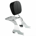 Sissy Bar Backrest Luggage Rack for Harley Sportster XL883 XL1200 (2004–2021) Chrome