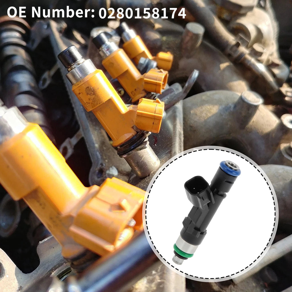 1Pc Fuel Injector No.0280158174 for Ford F150 5.4 (2009–2010)