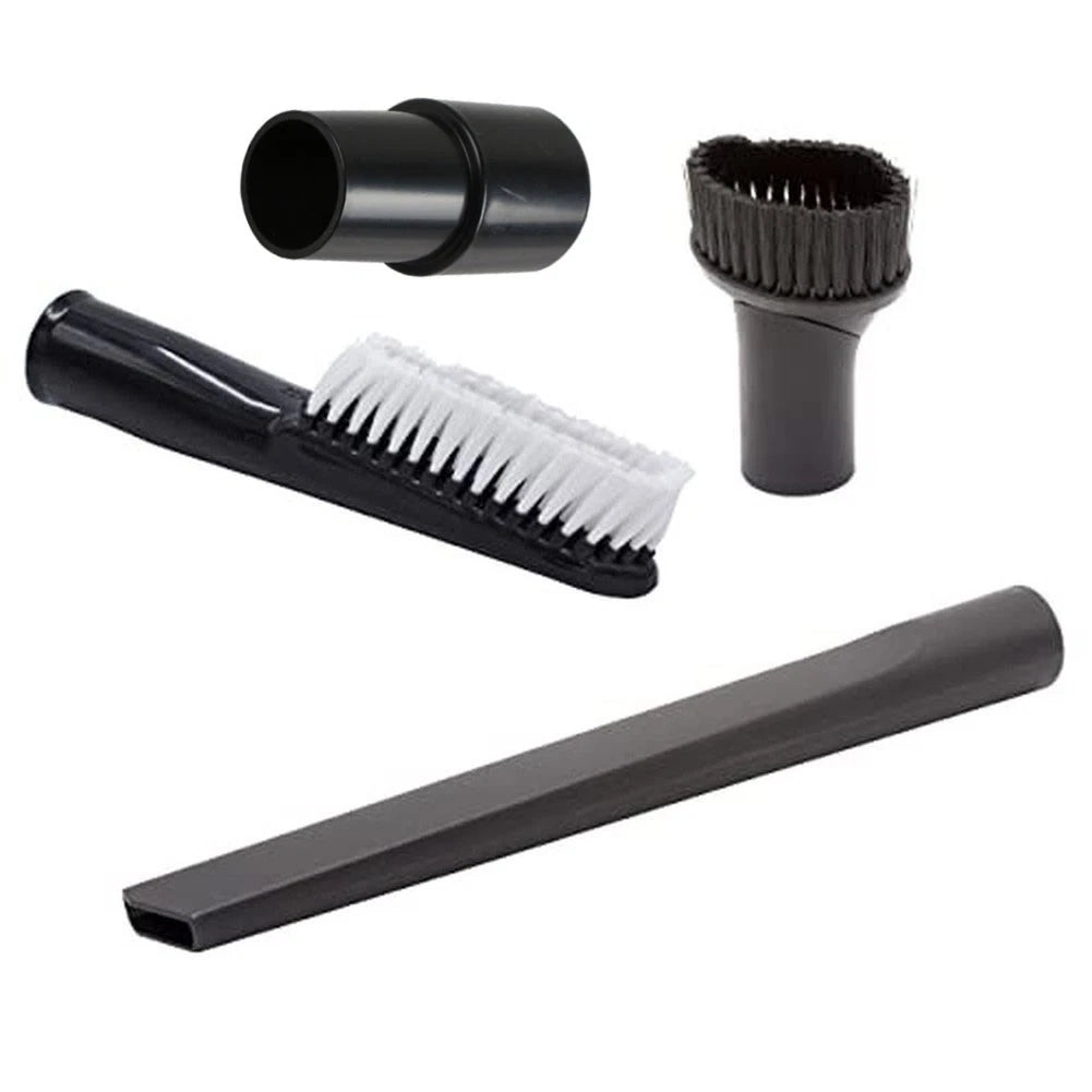 Set of 4 Black Vacuum Brush Nozzles for Karcher 35mm Vacuum Cleaners