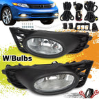 Pair Front Bumper Fog Lights for Honda Civic Sedan (2009–2011)