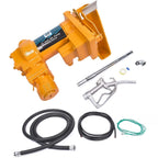 Fuel Transfer Pump 20GPM 12V with Nozzle Kit for Gasoline Diesel