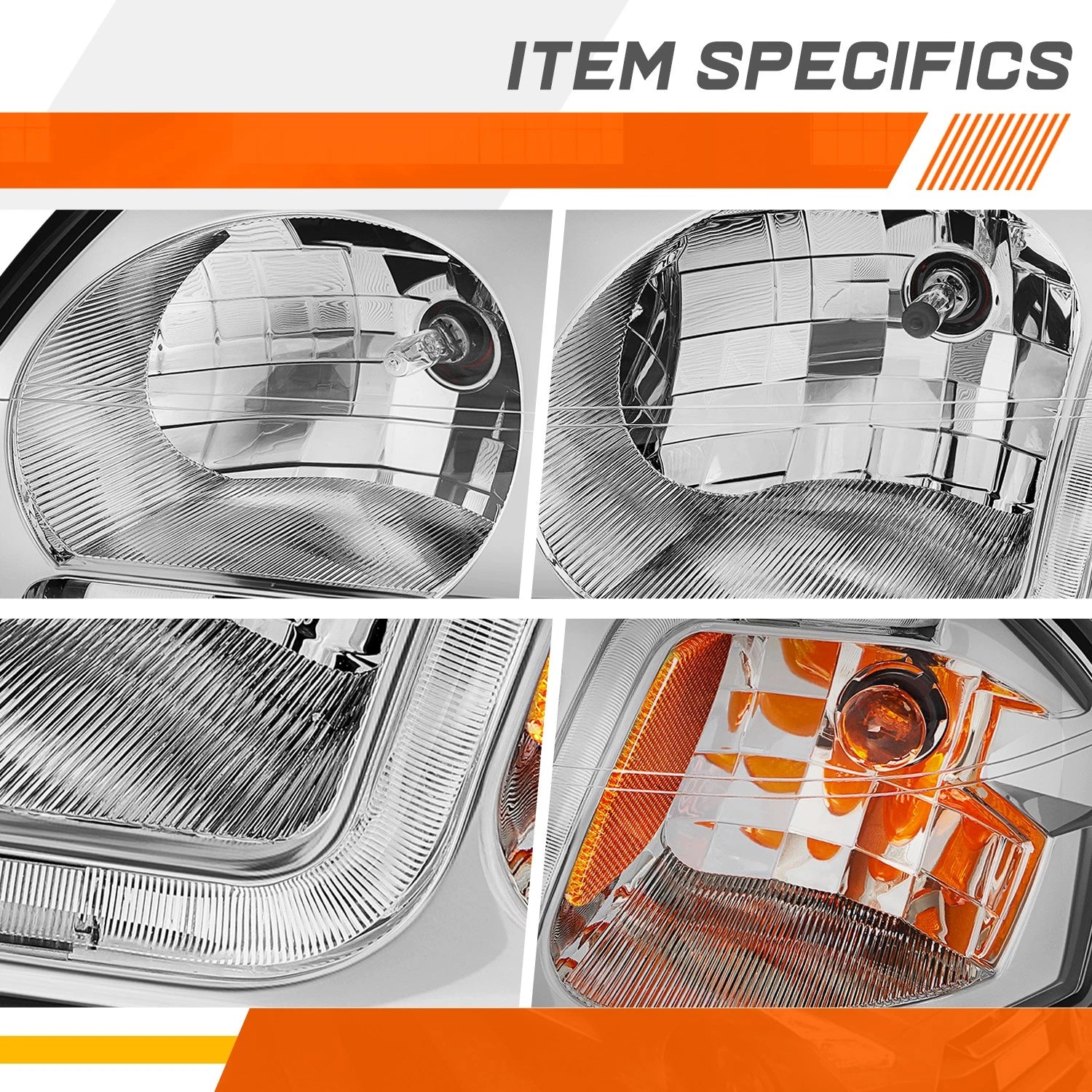 Amber Lens Front Bumper Fog Lights for GMC Yukon (2015–2018)