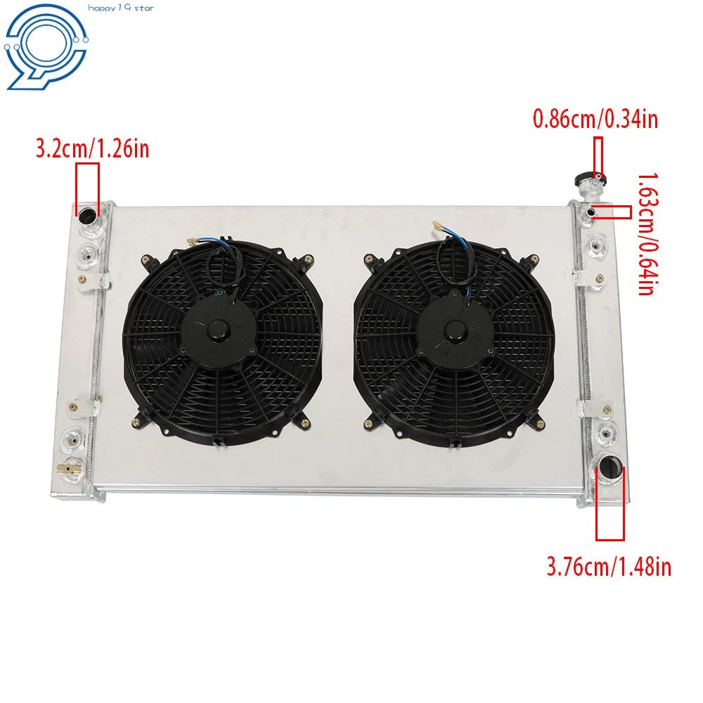 3 Row Cross Flow Radiator for Chevrolet C1500 K1500 (1988-1999)