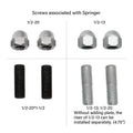 Handlebar Tree Adapter Front End Clamp 3.5in 4.75in for Harley
