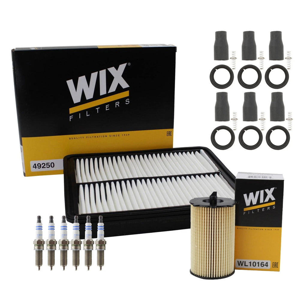 Tune Up Kit with 6 Spark Plugs & NGK Boots for Azera Santa Fe Sorento (2011–2019)
