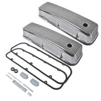 Finned Valve Covers for Chevy Big Block 427 454 502 (Fits 1965–2002)