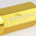 20 PCS Closed End M12x1.25 50mm Tall Gold Aluminum Lug Nuts + Adapter