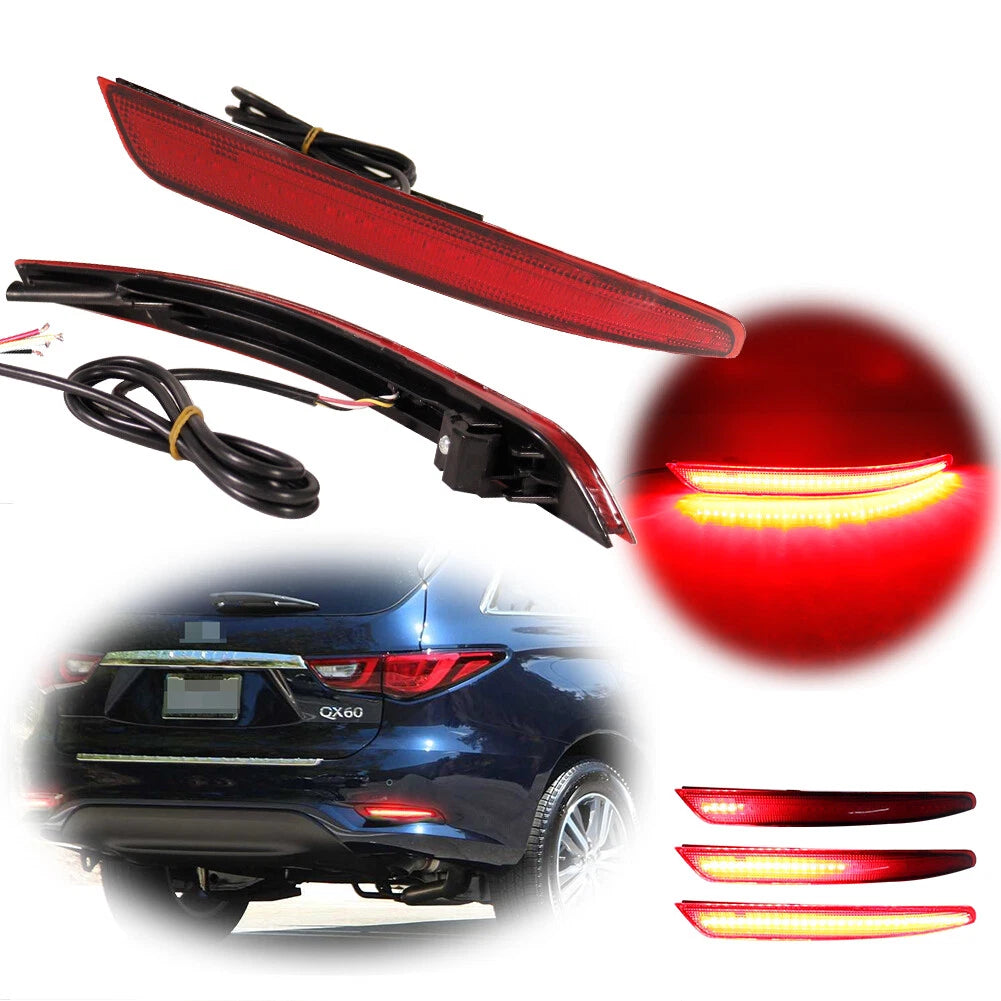 LED Bumper Reflectors for INFINITI QX60 (2016–2020)