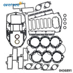 Set of 2 Power Head Gasket for Evinrude Johnson OMC V6 185HP-225HP (1978–1995) 0436891, 0777469