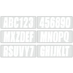Set of 4 Custom 3" Boat Registration Numbers & Letters Decal Stickers