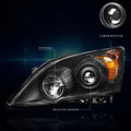 Projector Headlight Replacement for Honda CR-V (2007–2011) Black Housing Amber Corner