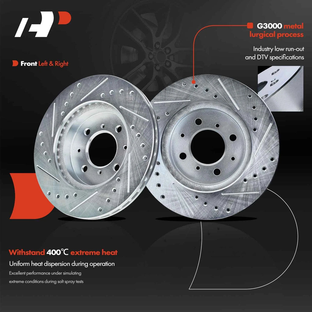 Front Drilled Rotors for Honda Civic (1990-2005)