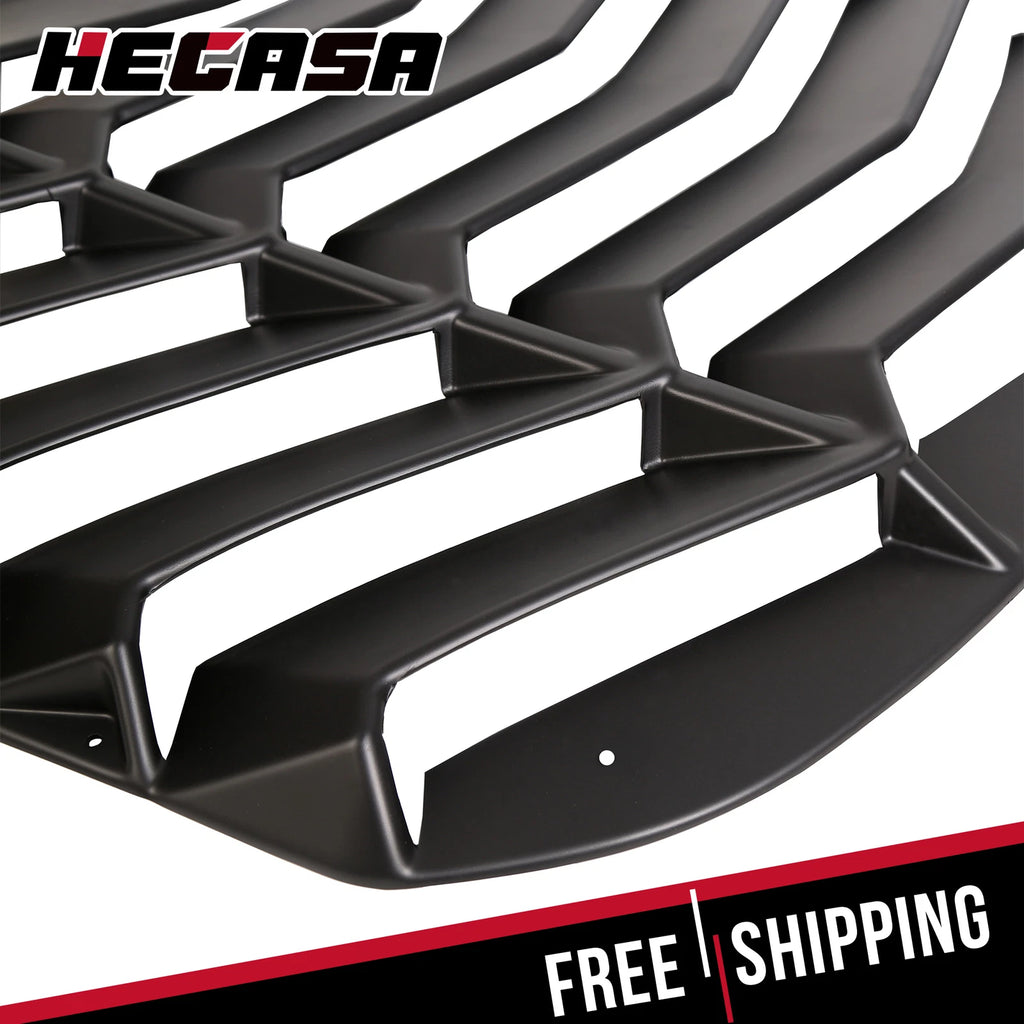 ABS Rear Window Louver Cover Sun Shade Vent for Ford Mustang (2015–2023)
