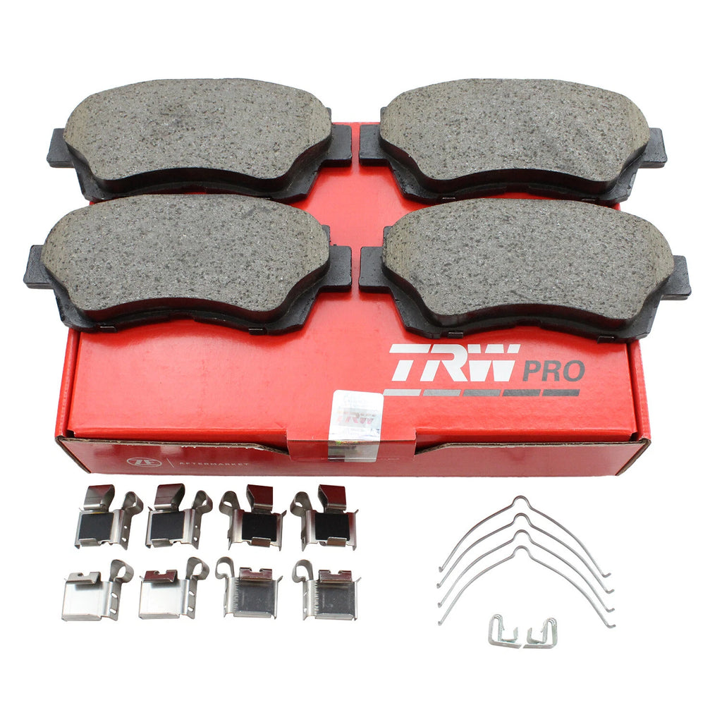 Set of 4 TRW Pro Front Ceramic Brake Pads for Lexus ES300, Toyota Avalon, Camry, Celica (1992–2006)