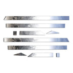 Diamond Grade 10pc 2 1/4" Accent Trim for 2014-18 Chevy Silverado Crew 6.8' Bed
