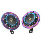 2X Neo Chrome Super Loud Electric Car Horn for Universal Vehicles (12V)