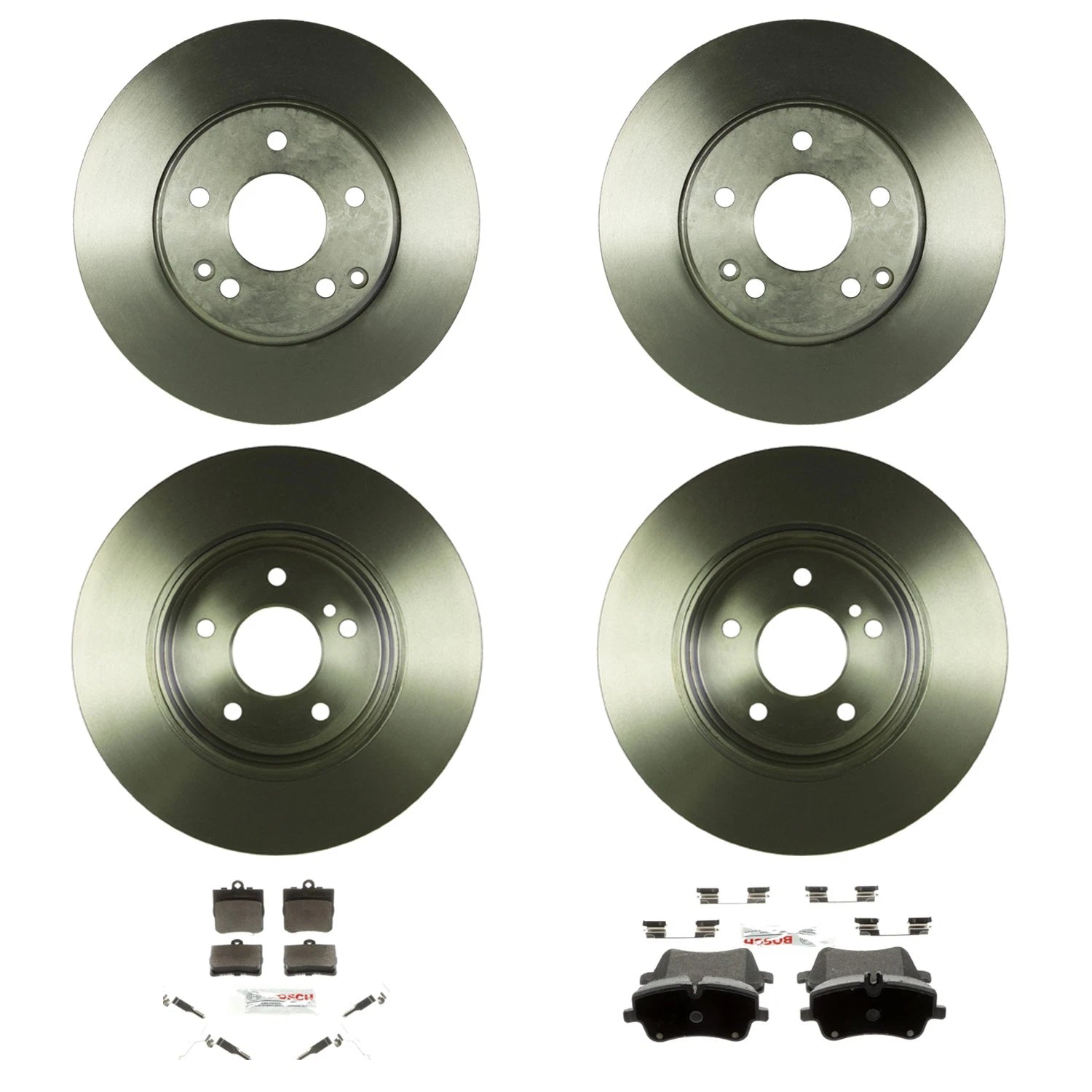 Bosch QuietCast Disc Brake Pad Kit for Mercedes W203 C-Class (2001–2007)