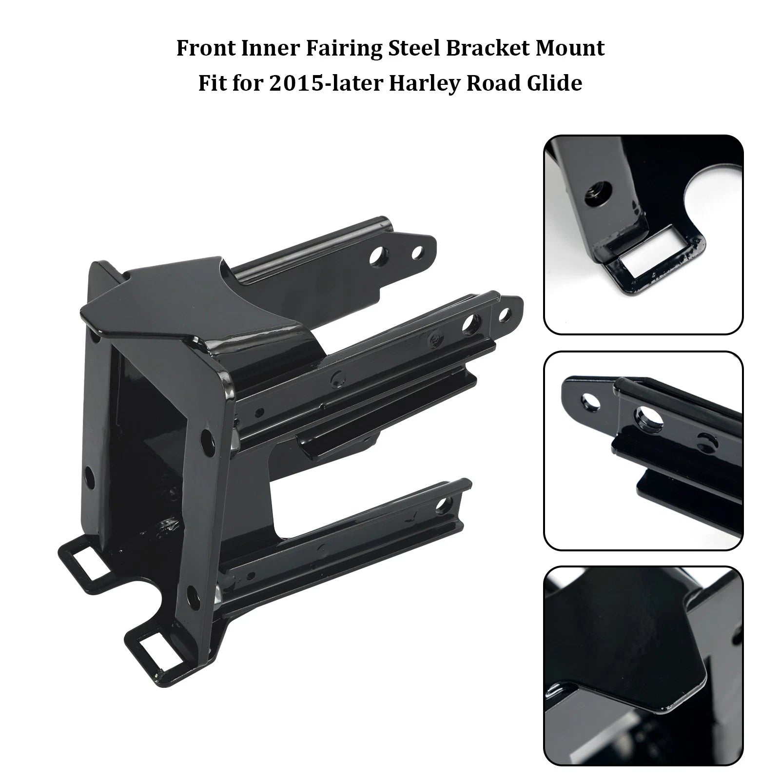 Front Inner Fairing Steel Bracket Mount for Touring Road Glide (2015–2024)