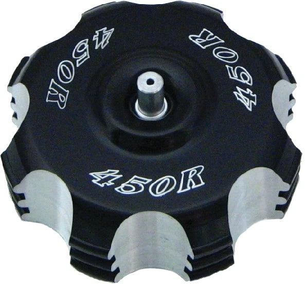 Billet Gas Cap for Yamaha YFZ450R (2009–2017) - Black Logo