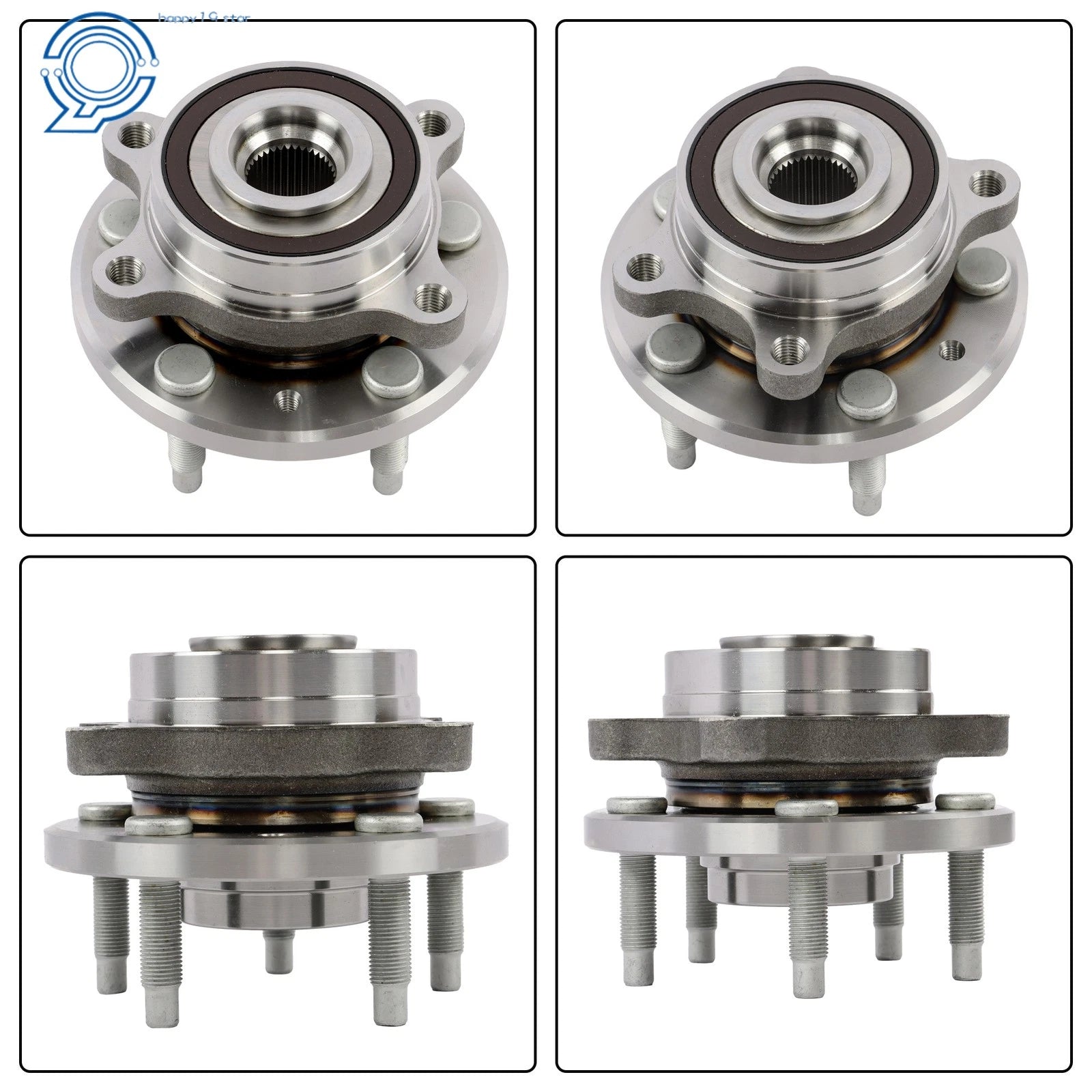 Front Rear Wheel Hub and Bearing Assembly for Lincoln MKX MKS MKT (2009–2019) 513275