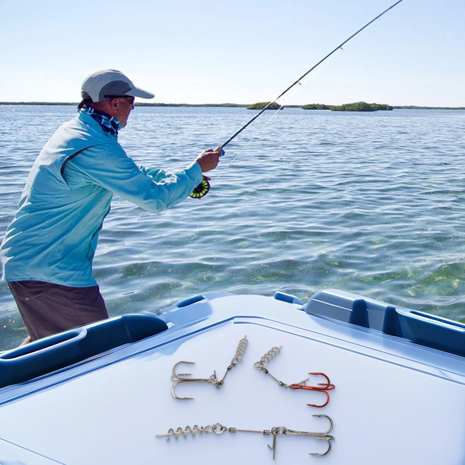 Treble Hooks for Fishing Terminal Tackle (High-Carbon Steel)