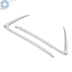 Set of 2 Chrome Bumper Fog Light Frame Trim Strips for Mazda CX-9 (2016–2022)