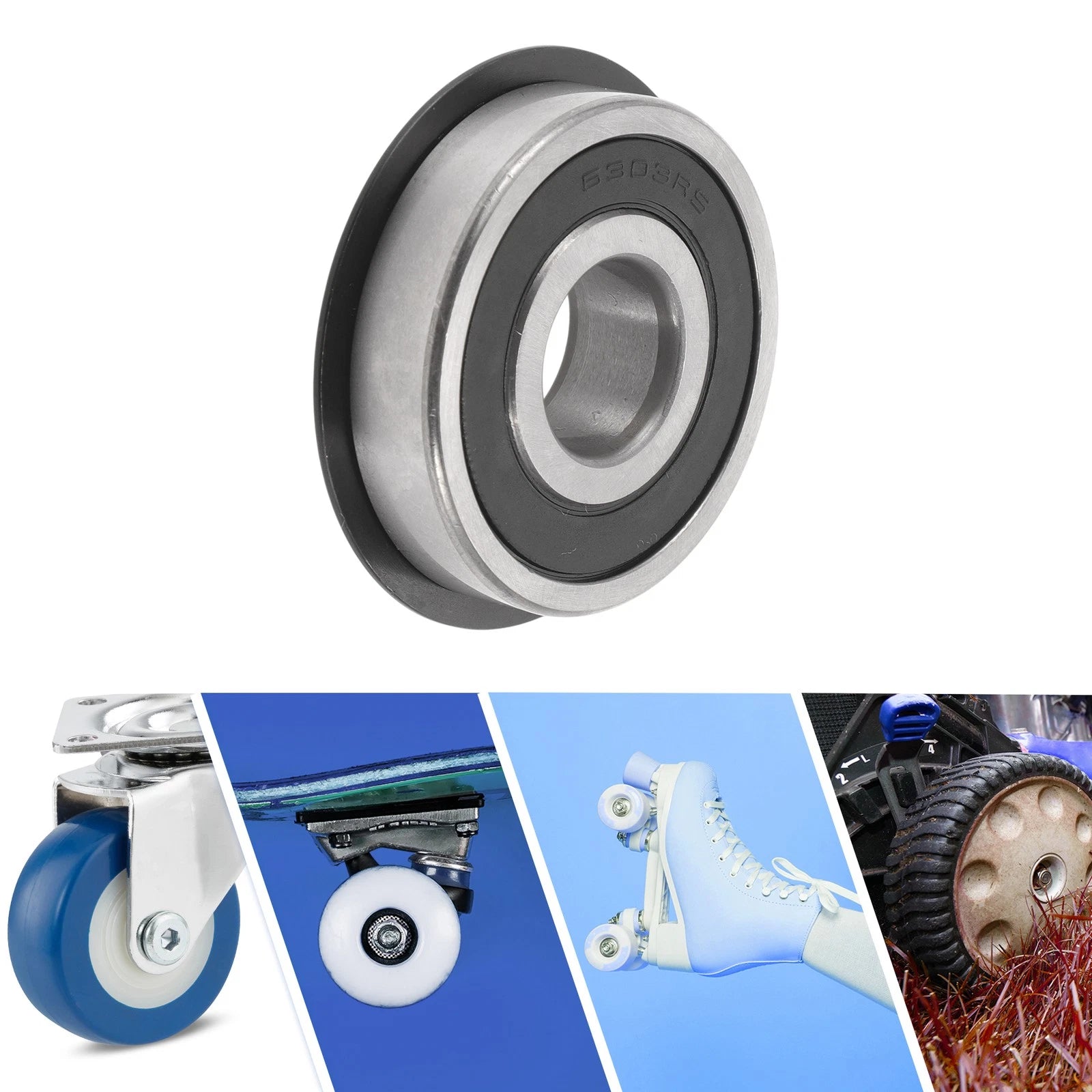 6303NR2RS Deep Groove Ball Bearing for Scooter Skateboard Wheel (17x47x14mm)