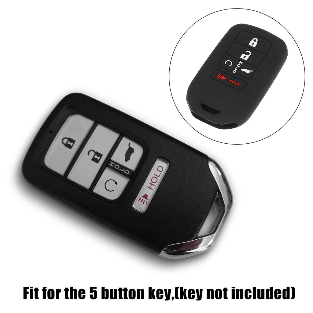 Car Key Fob Cover 5 Button for Honda Accord Civic CR-V (2010–2023)