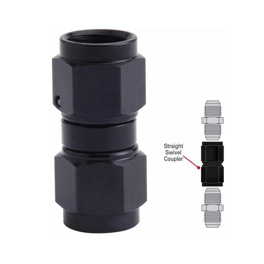 Set of 2 Swivel Female Coupler Fittings 6AN/8AN/10AN Adapter