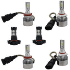 2X LED Headlight + Fog Light Set for GMC Sierra 1500 2500 3500 (2007-2013)