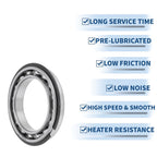 Deep Groove Ball Bearing P5 for Scooter Skateboard Wheel (50x72x12mm)