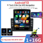 9.7" Vertical Car Stereo Radio GPS for Hyundai I40 (2010-2021) Wireless Carplay