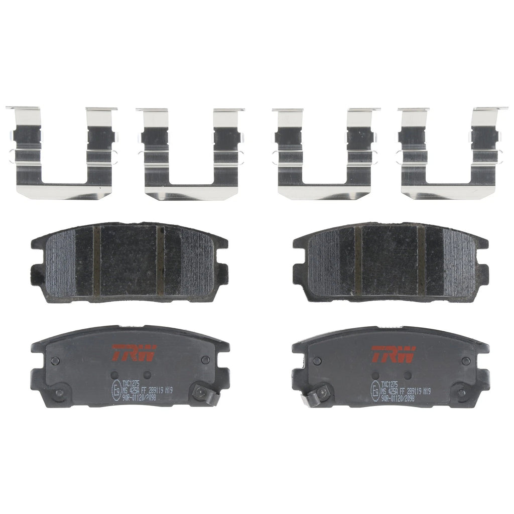 Set of 4 Disc Brake Pads for Chevrolet Equinox (2007–2017)