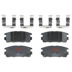 Set of 4 Disc Brake Pads for Chevrolet Equinox (2007–2017)