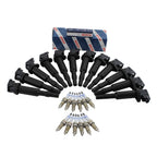 Set of 12 Ignition Coils & Spark Plugs for BMW 760Li (F02, 2004–2015)