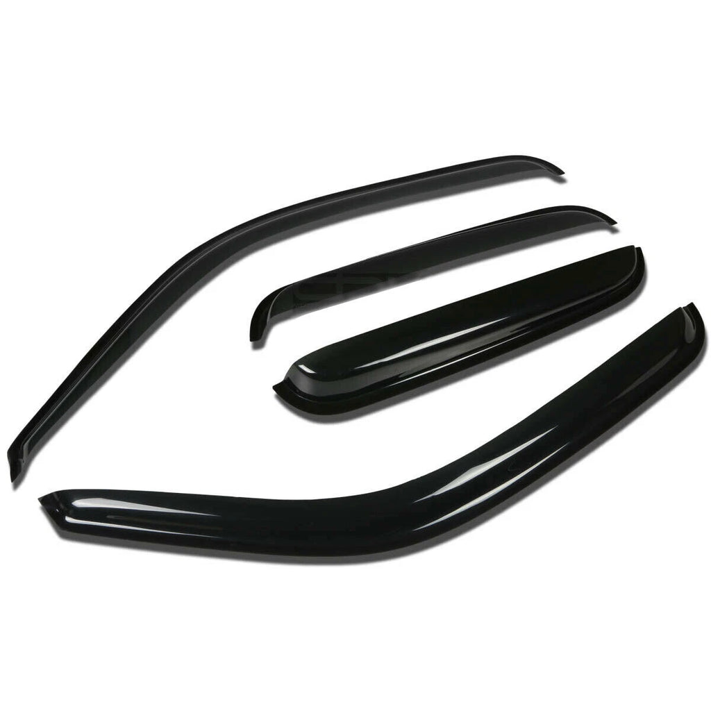 Window Visors for Chevy Silverado GMC Sierra (1999–2006) Black ABS