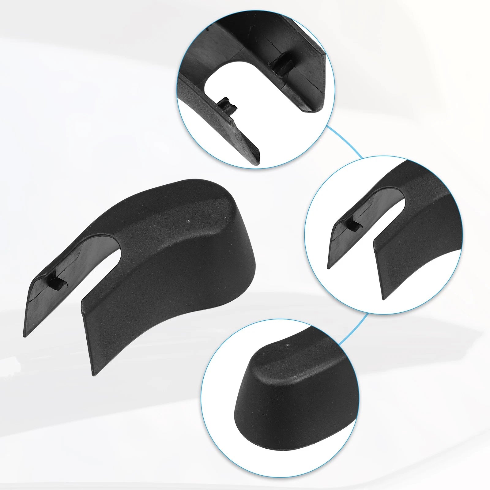 Rear Windshield Wiper Arm Nut Cover Cap for BMW X5 (2000–2006) - 1 Pack Black