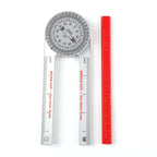 360-Degree Miter Saw Protractor Leveling Bubble Angle Finder with Pencil