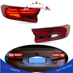 Red LED Tail Lights for Honda Accord (2018–2020)
