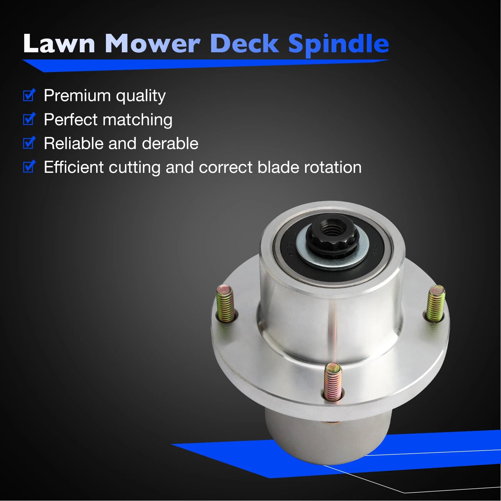 Deck Blade Spindle for Hustler Fastrak Raptor SDX SD 48" 54" 60" (125981)