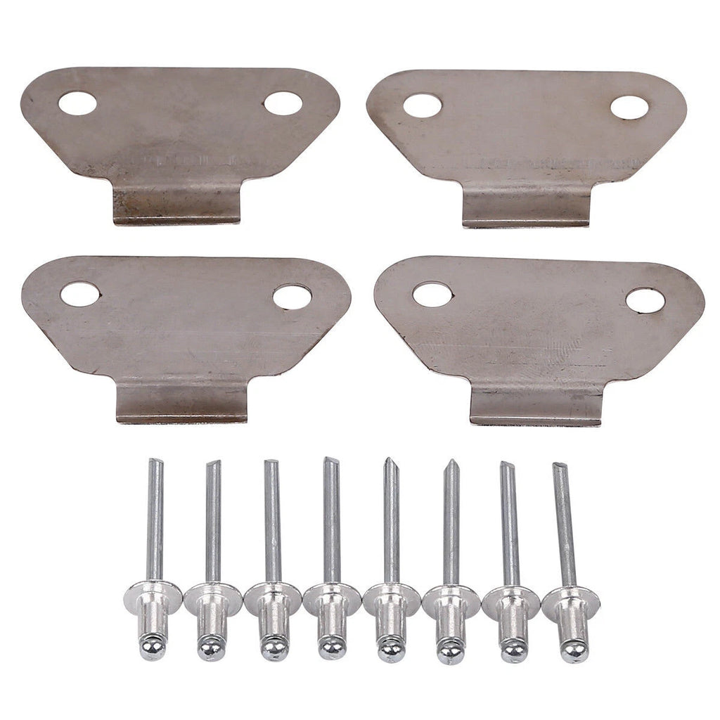 4X Hard Saddlebags Lids Wear Strike Plates for Harley Touring (1993–2013)