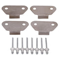 4X Hard Saddlebags Lids Wear Strike Plates for Harley Touring (1993–2013)
