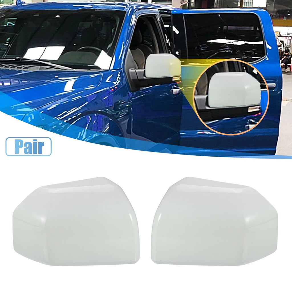 Rearview Mirror Cover Caps Overlay for Ford F150 (2015–2023) Z1 Oxford White