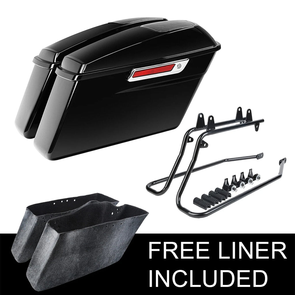 Hard Saddlebag 6x9" Speaker Lids Conversion Bracket for Harley Softail (1984–2013)
