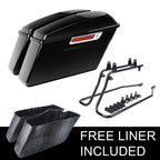 Hard Saddlebag 6x9" Speaker Lids Conversion Bracket for Harley Softail (1984–2013)