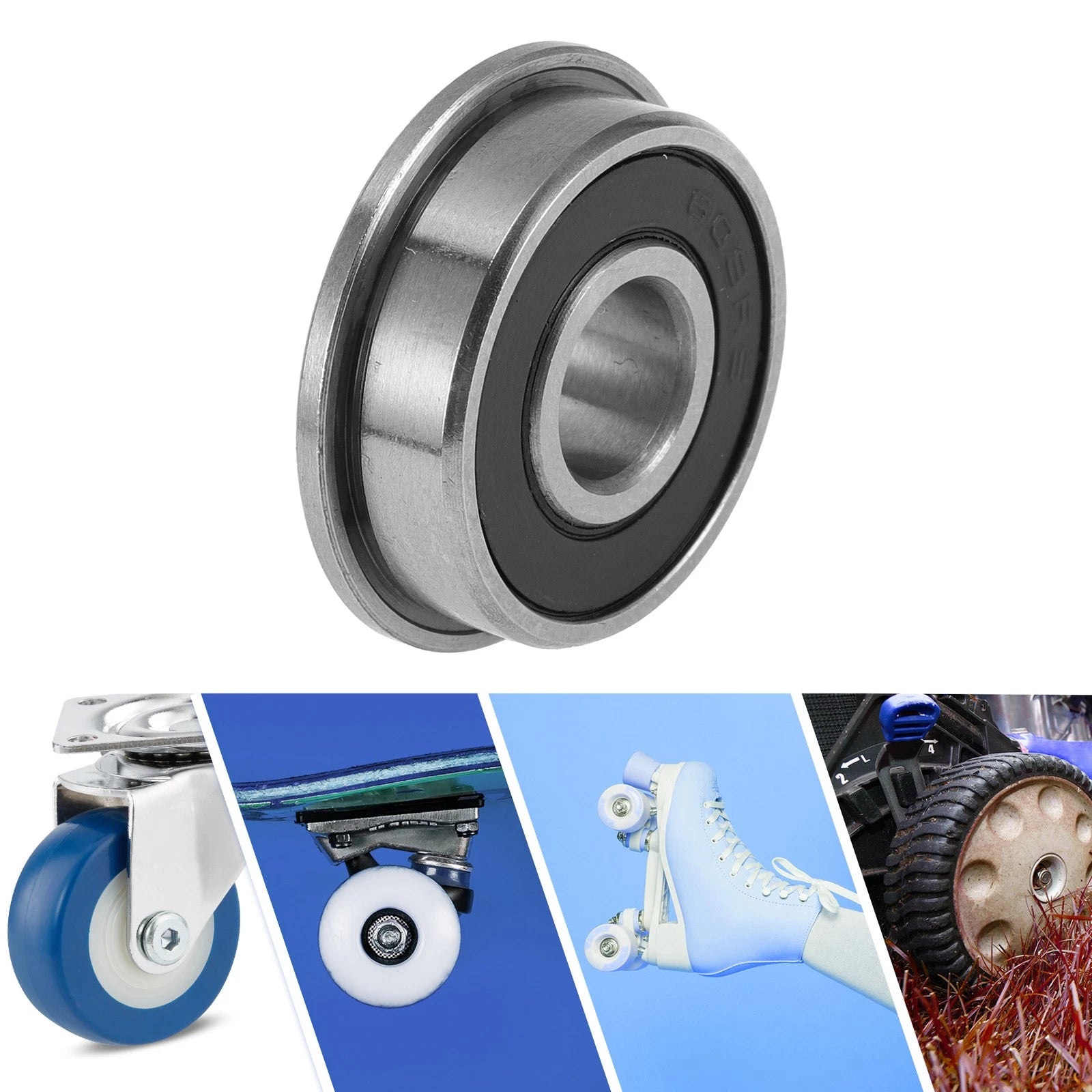 F608-2RS Deep Groove Ball Bearing for Scooter Skateboard Wheel (8x22x7mm)
