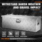 Diamond Tread Aluminum Recessed Side Handle Tool Box 30.3"x13"x10.2"