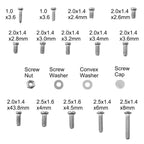 1000pcs Stainless Steel Screw Set for Eyewear and Jewelry Repair