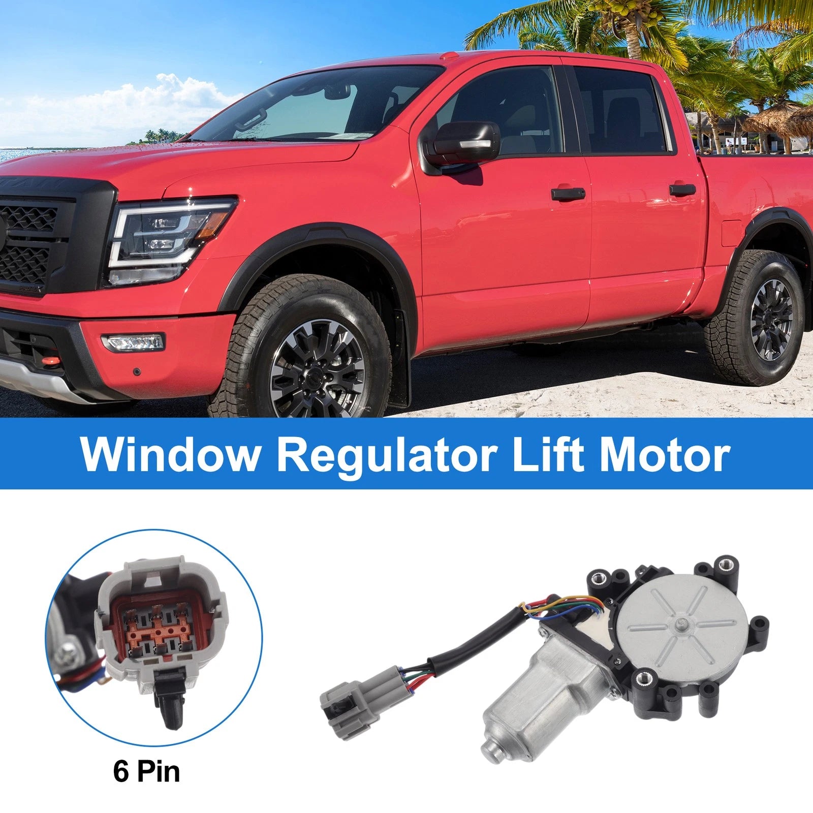 Power Window Regulator Lift Motor No.807309FJ0A for Nissan Pathfinder Armada (2005–2012)